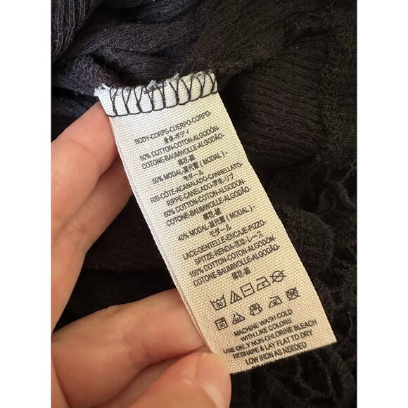 Free People Black Lace Nora Dress Size Small XSmall - Picture 8 of 8